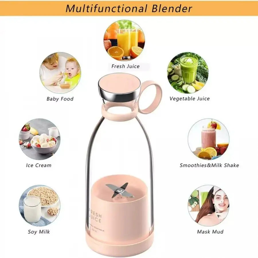 Portable Blender USB Rechargeable Mini Juicer Blender dpghsf-q0