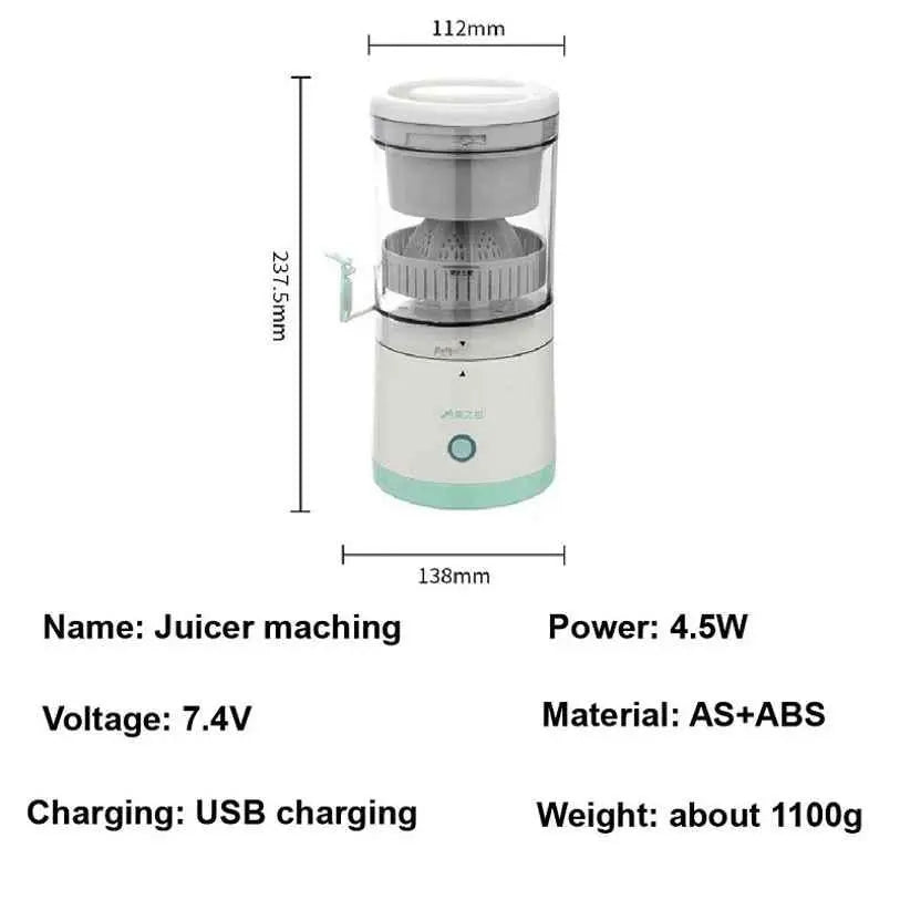 Portable USB Mini Electric Rechargeable Blender Fruit Fresh Juice Lemon Maker dpghsf-q0