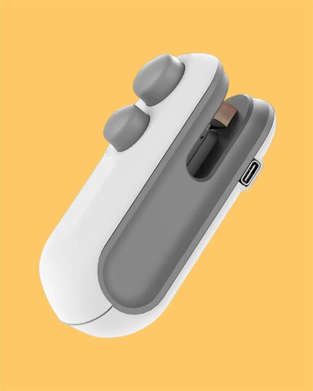 Portable Mini Sealing Machine 2 in 1 USB Rechargeable Magnetic Bag Sealer Heat Seal with Cutter dpghsf-q0