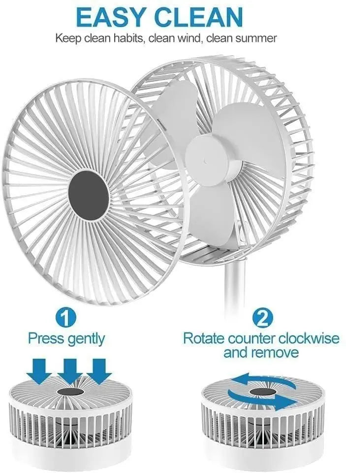 Powerful Rechargeable High Speed Table Desk Fan dpghsf-q0