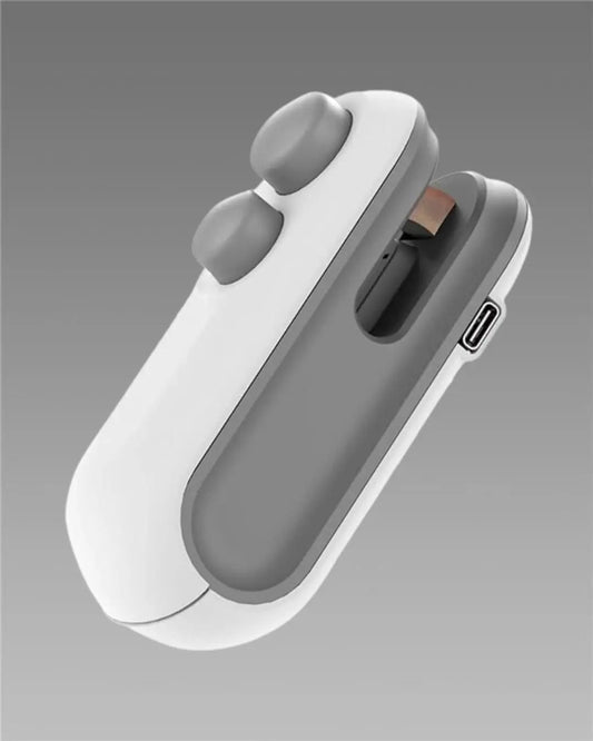 Portable Mini Sealing Machine 2 in 1 USB Rechargeable Magnetic Bag Sealer Heat Seal with Cutter dpghsf-q0